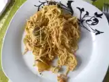 Recette Nouilles chinoises aux légumes et tofu mariné