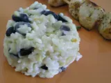 Recette Brochettes de poulet mariné et son risotto aux olives