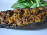 Recette Aubergines et poivrons farcies