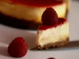 Recette Cap sur le cheesecake - chocolat blanc, framboise fraîches, pointe de cardamome -
