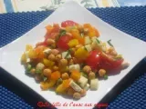 Recette Salade de tomates, fromage et pois chiches