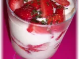 Recette Verrines fraises et crème de mascarpone