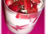 Recette Verrines fraises et crème de mascarpone