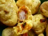 Recette Beignets de crevettes au curry rouge et pâte wonton maison