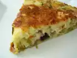 Recette Quiche sans pâte aux poireaux.