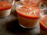 Recette Verrines de rillettes au saumon frais et saumon fumé, coulis frais de tomates