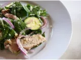 Recette Salade de poulet aux courgettes et aux épinards