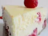 Recette Cheesecake aux framboises & chocolat blanc