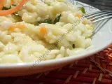 Recette Risotto aux courgettes, carottes et parmesan / zucchini, carrot and parmesan risotto