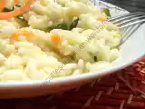 Recette Risotto aux courgettes, carottes et parmesan / zucchini, carrot and parmesan risotto