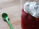 Recette Verrines fraise-framboise & chantilly vanillée