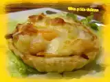 Recette Tartelettes de cabillaud, confit d'oignons et poivrons