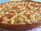 Recette Tarte amandine à la rhubarbe