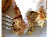Recette ~ pudding salé au thon et sa sauce au yaourt ~
