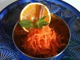 Recette Salade de carottes au jus d'orange et à la fleur d'oranger (maroc)