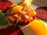 Recette Salade d'écrevisses et saumon fumé, betteraves et oranges