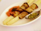 Recette Asperges en robe d'aubergine, finesse et délicatesse