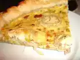 Recette Quiche toute simple : poireaux lardons chèvre