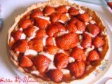 Recette Tarte aux fraises version montage grâce au larousse des desserts