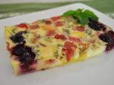 Recette Clafoutis rhubarbe-mûre et mélisse