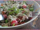 Recette Salade composée aux fèves et radis roses