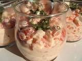 Recette Verrine de crevettes pamplemousse cocktail