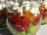 Recette Verrine tomate-concombre