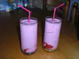 Recette Milkshake rose fraise