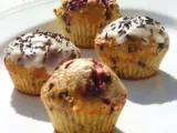 Recette Muffins allégés chocolat / framboise / coco