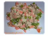 Recette Risotto petits pois, champignons et truite fumée.... hummm...