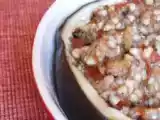 Recette Aubergine farcie aux graines de sarrasin