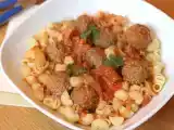 Recette Pâtes à la mode tunisienne: boulettes de boeuf au fenouil & sauce tomate