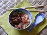 Recette Sauté de riz au boeuf sauce gingembre