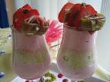 Recette Bavarois bicolores fraises-rhubarbe!!!