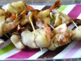 Recette Roulade d'aubergine aux crevettes roses