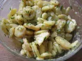 Recette Kartoffelsalat mit würstchen - salade des pommes de terre et saucisse de francfort