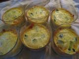 Recette Petits flans courgette, curry, mozza