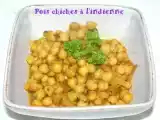 Recette Pois chiches à l'indienne
