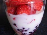 Recette Coupe myrtille-fraise