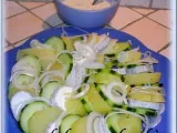 Recette Salade concombre, chevre, pomme de terre et sa sauce piquante
