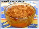 Recette Crumble quinoa, amandes aux abricots