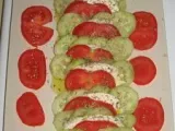Recette Salade tomate, concombre & mozzarella