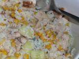 Recette Salade de riz au poulet et fourme d?ambert