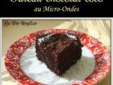 Recette Gateau caroube, chocolat et coco au micro-onde