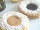 Recette sablés lunettes crème citron et confiture cassis