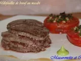 Recette Millefeuille de boeuf au wasabi et ses tomates au four