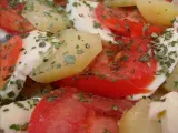 Recette Salade de pommes de terre, tomates et mozzarella