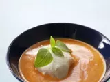 Recette Potage aux tomates et oeuf poché