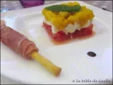 Recette Tartare de tomate et mangue à la mozzarella