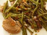 Recette Filet mignon de porc et haricots verts a la chinoise